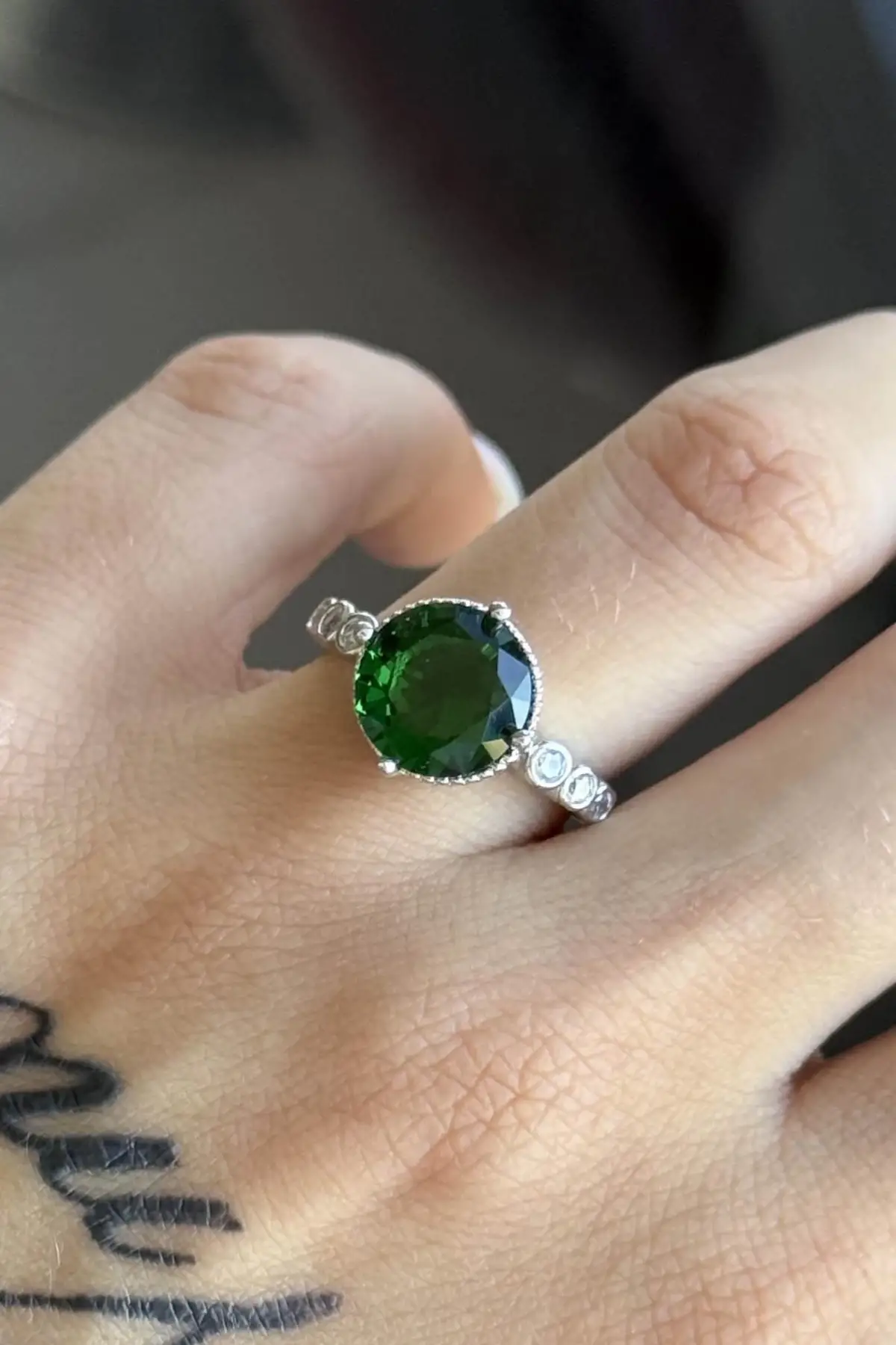 Gümüş Renk  Ayarlanabilir Çelik Yüzük