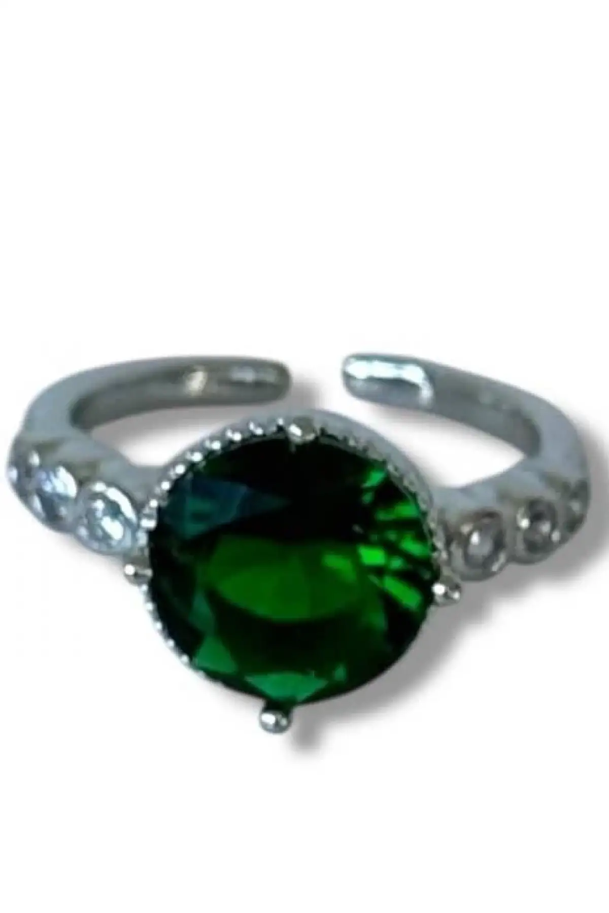 Gümüş Renk  Ayarlanabilir Çelik Yüzük