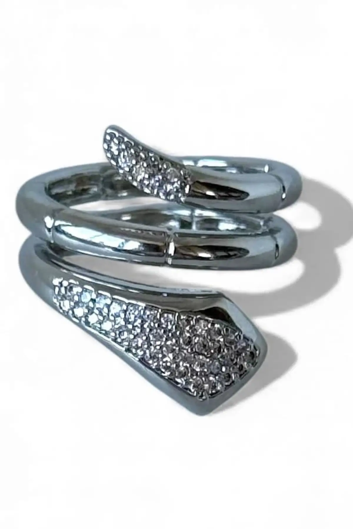 Gümüş Renk  Ayarlanabilir Çelik Yüzük