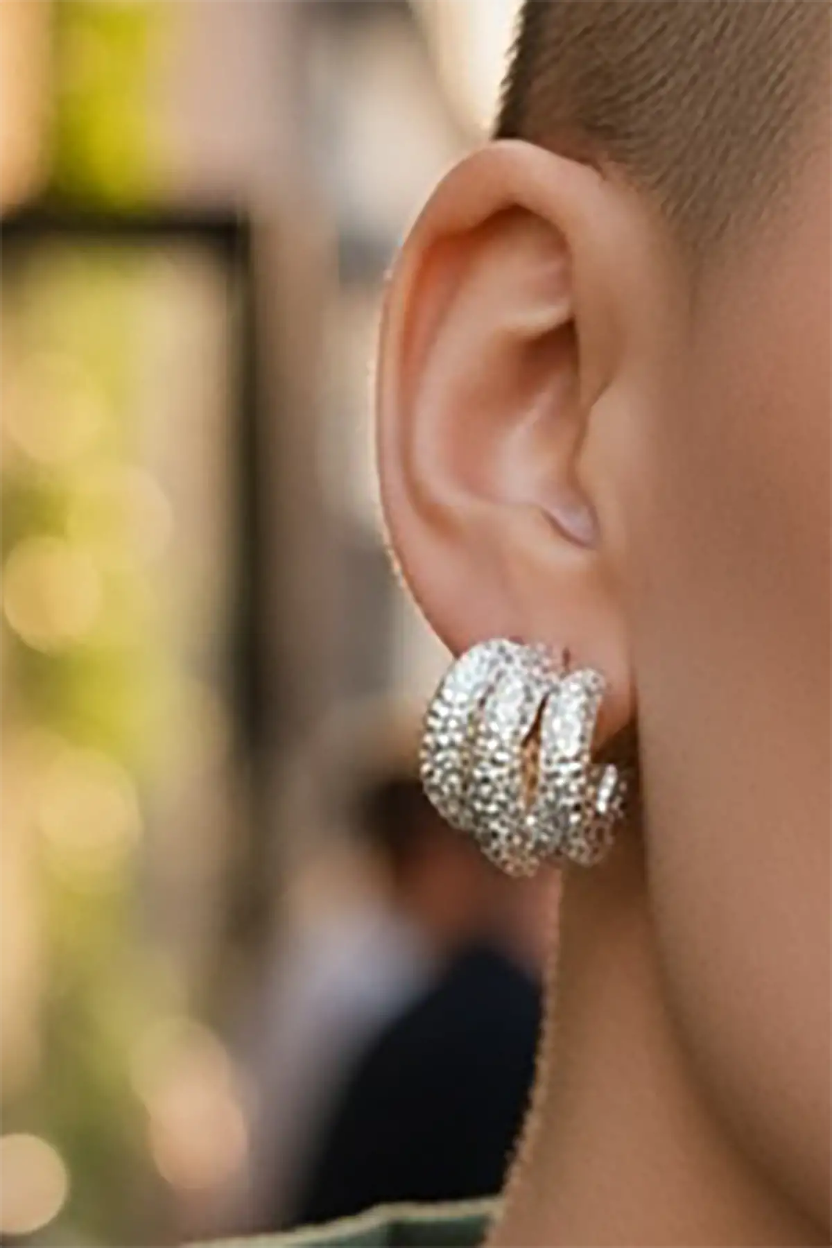 Gümüş Renk Çelik Küpe (Çift)