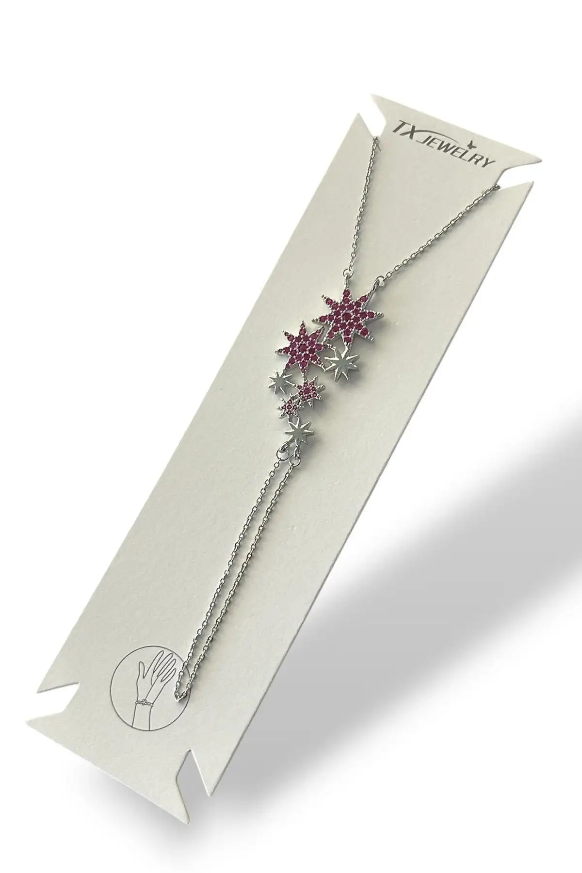 Gümüş Renk Çiçek Figürlü 14K Altın Kaplama TX Şahmeran