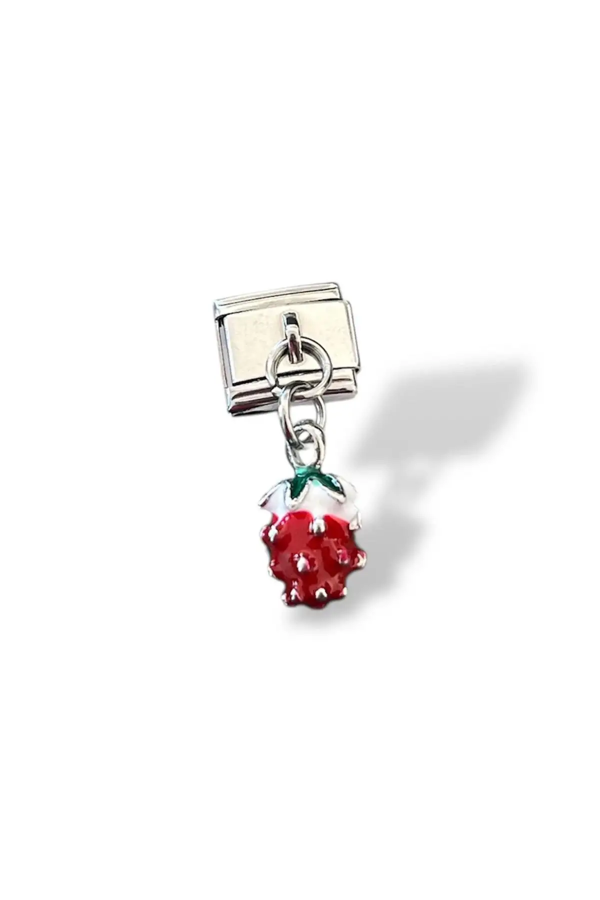 Gümüş Renk Çilek Figürlü Çelik Nomination Charm (Tek)