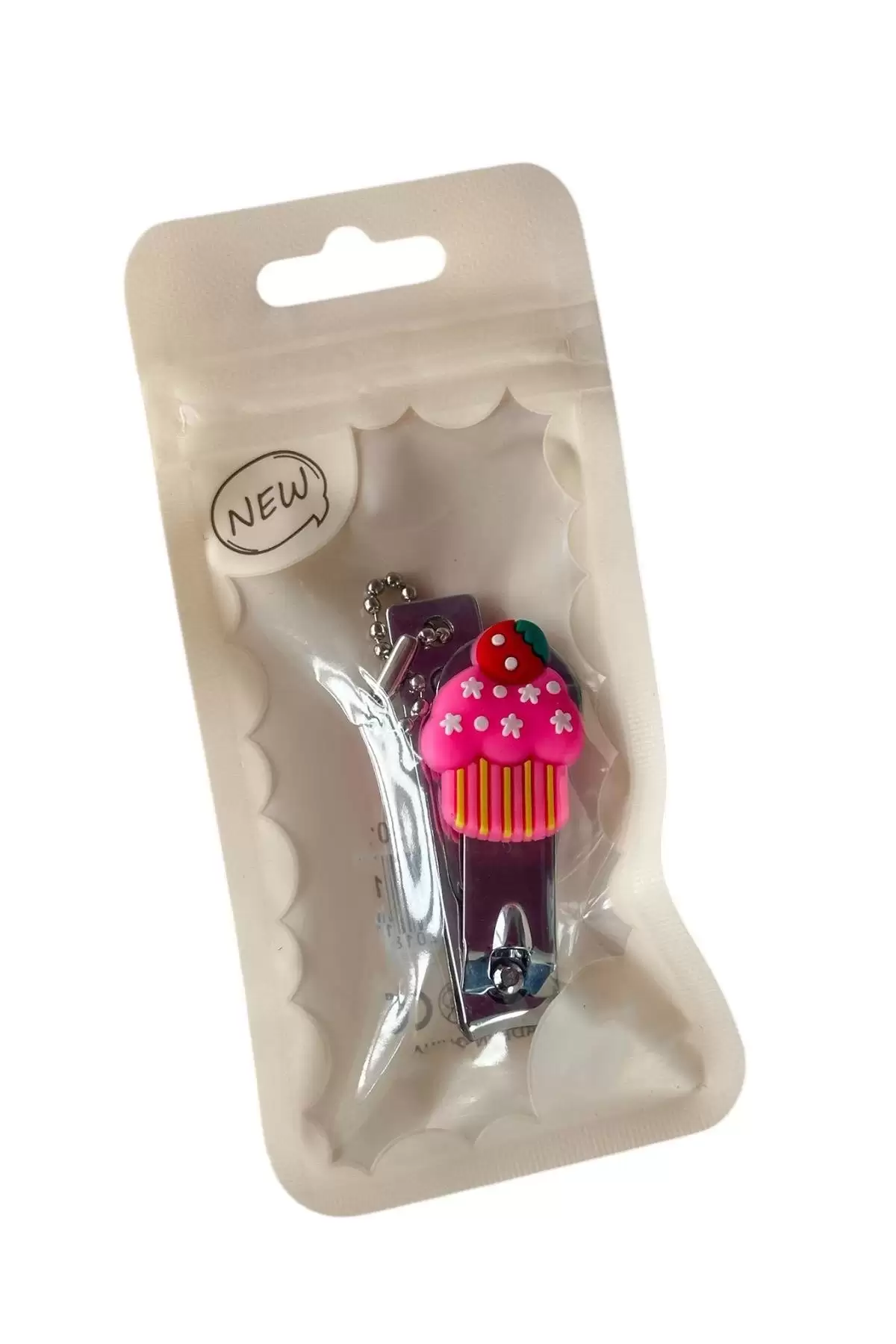 Gümüş Renk Cupcake Figürlü Tırnak Makası
