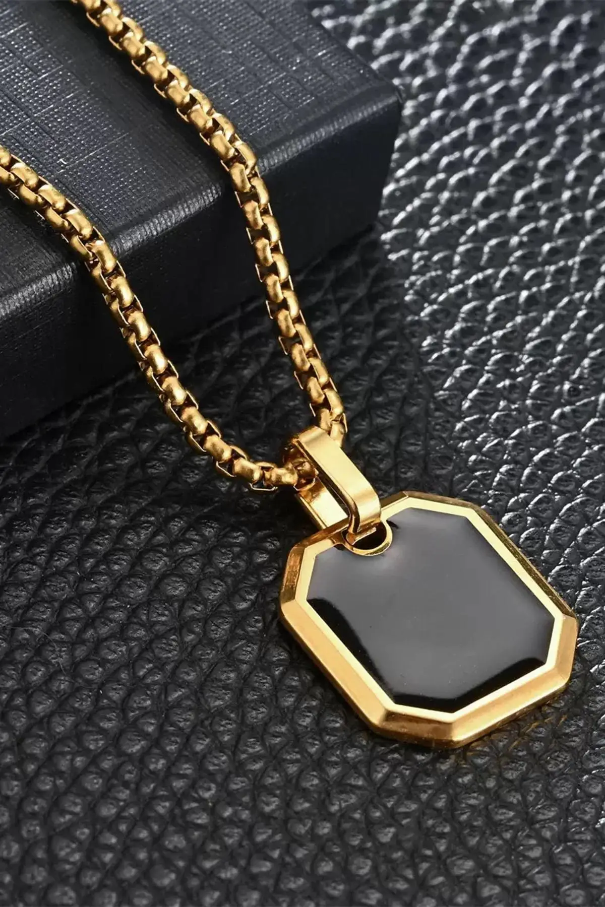 Gümüş Renk Erkek Zincir Çelik Kolye (60cm)