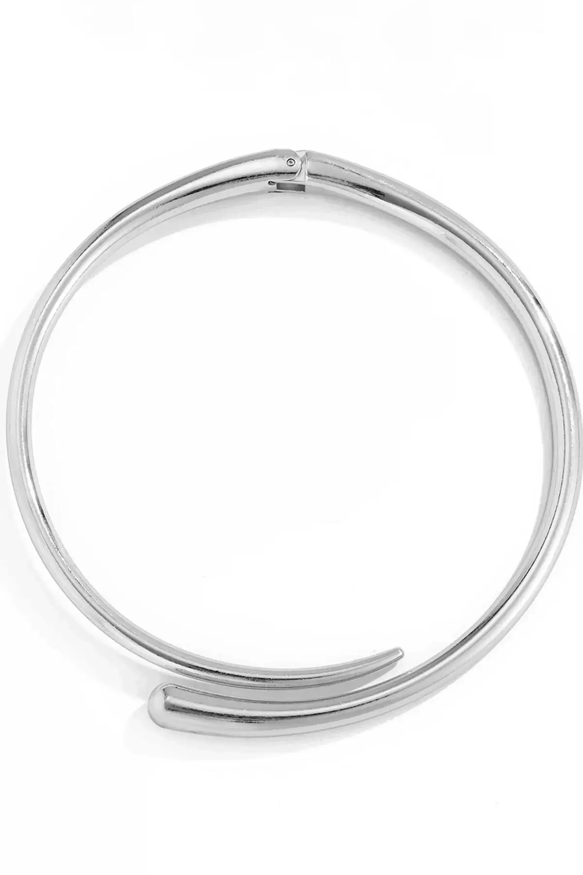 Gümüş Renk Metal Choker Kolye