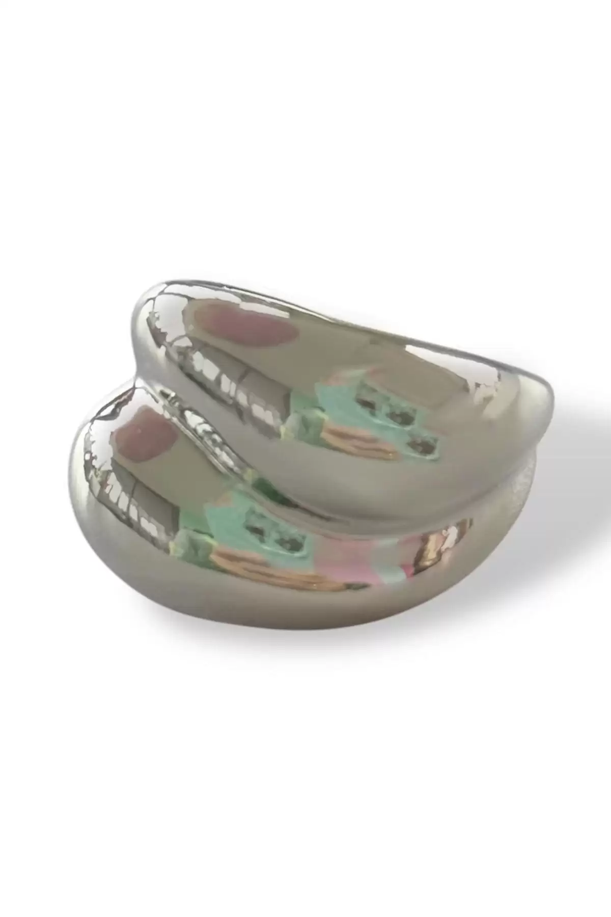 Gümüş Renk Metal Ear Cuff Küpe (Tek)