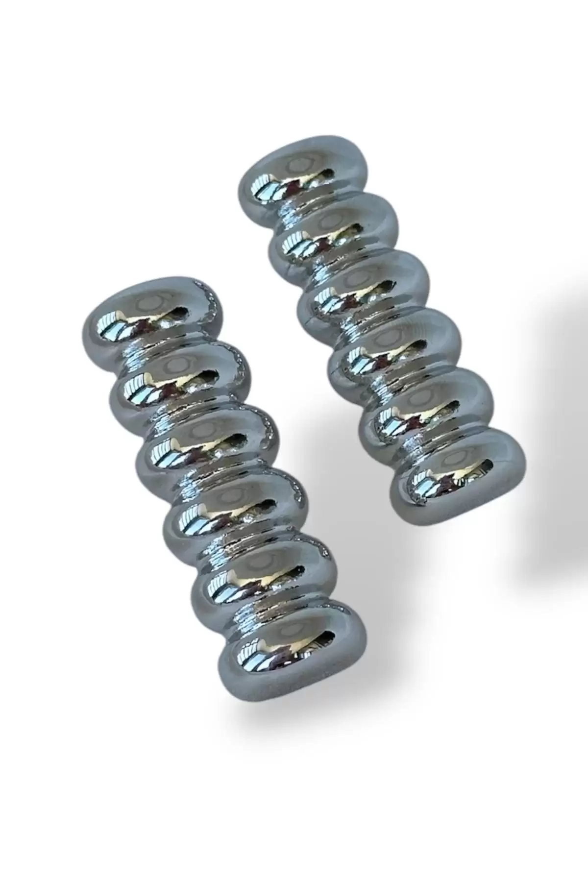 Gümüş Renk Metal Küpe (Çift)