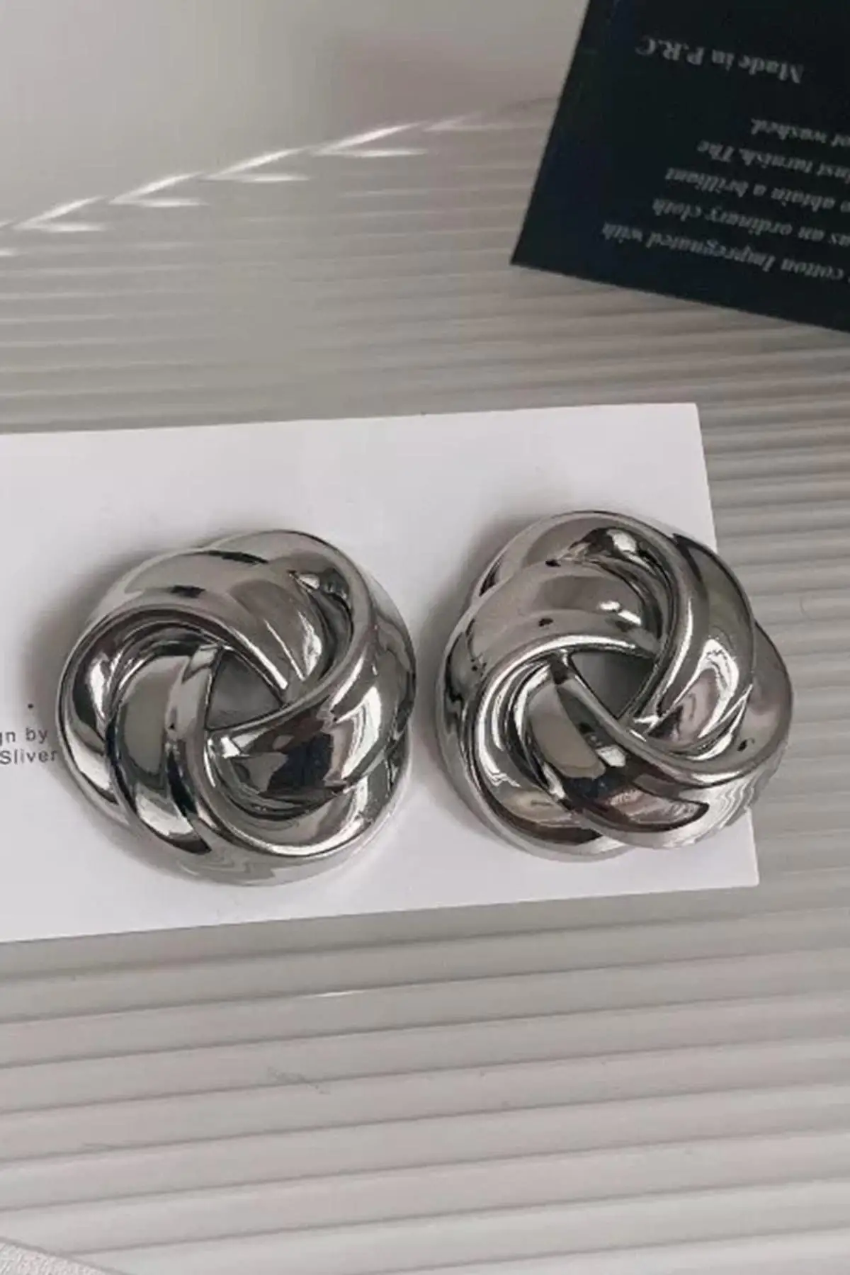 Gümüş Renk Metal Küpe (Çift)