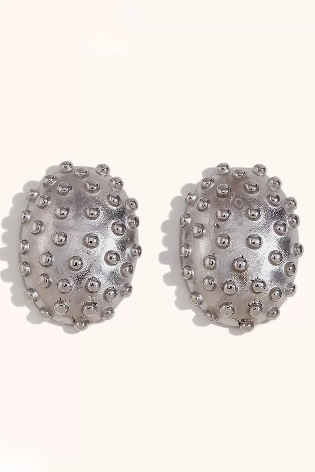 Gümüş Renk Metal Küpe ( Çift )