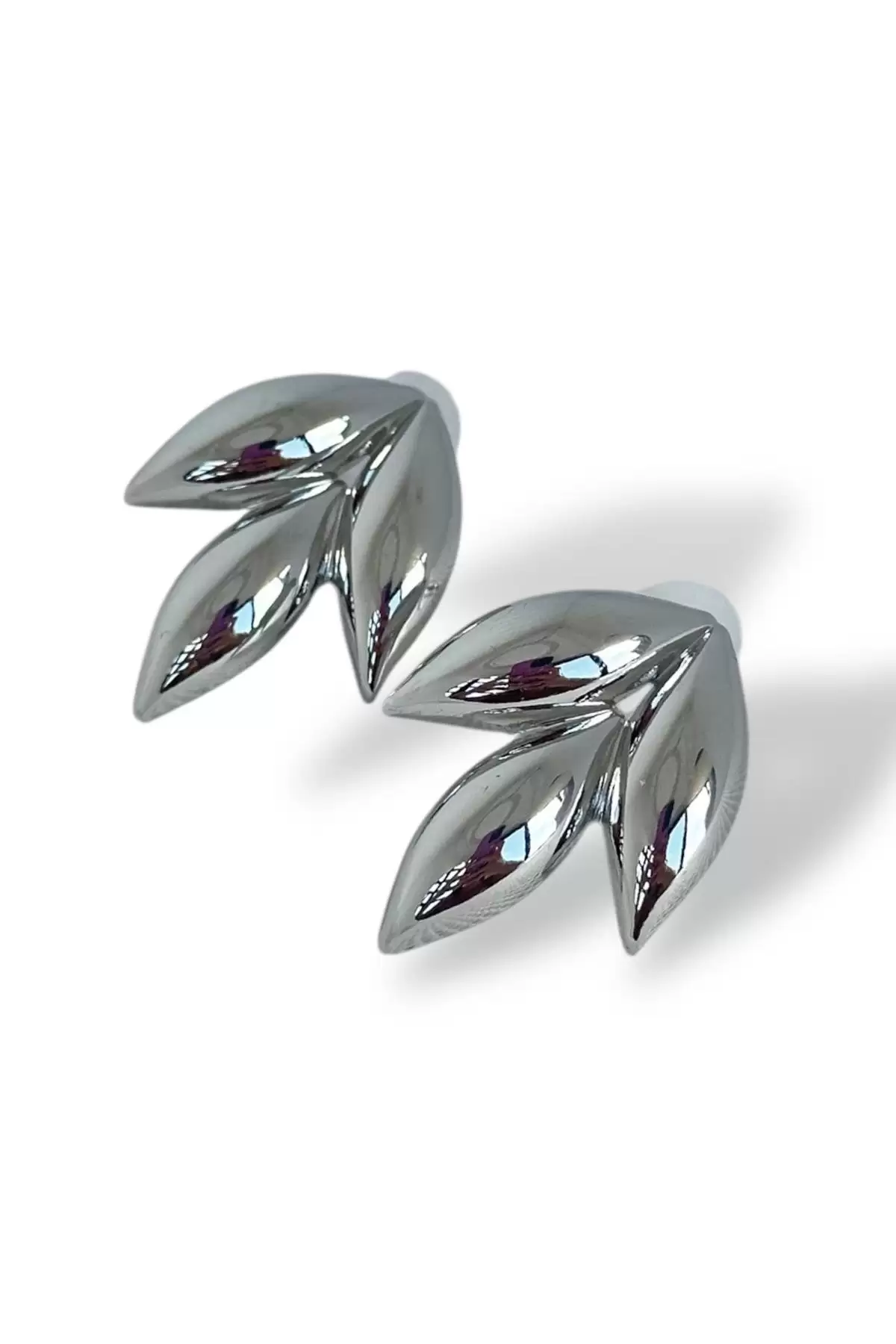 Gümüş Renk Metal Küpe (Çift)