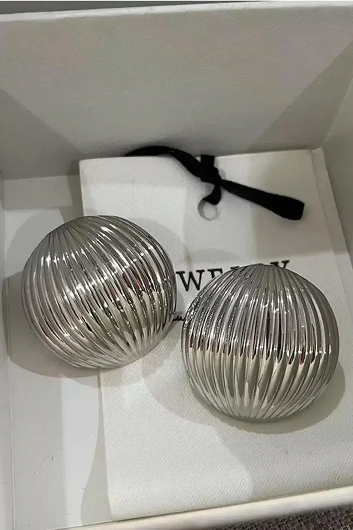 Gümüş Renk Metal Küpe (Çift)