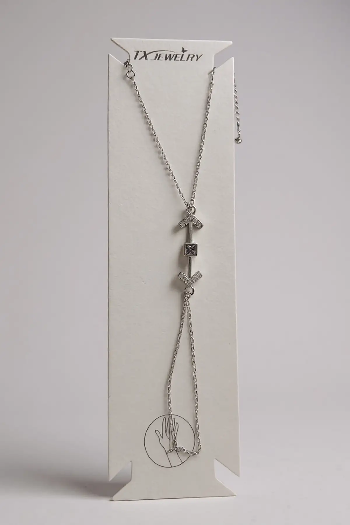 Gümüş Renk Ok Figürlü 14K Altın Kaplama TX Şahmeran