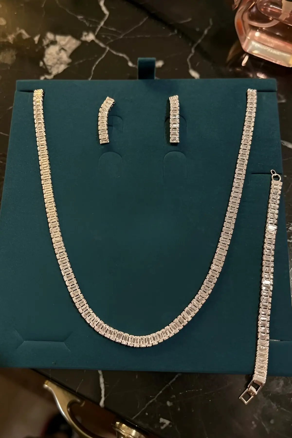 Gümüş Renk Su Yolu Set