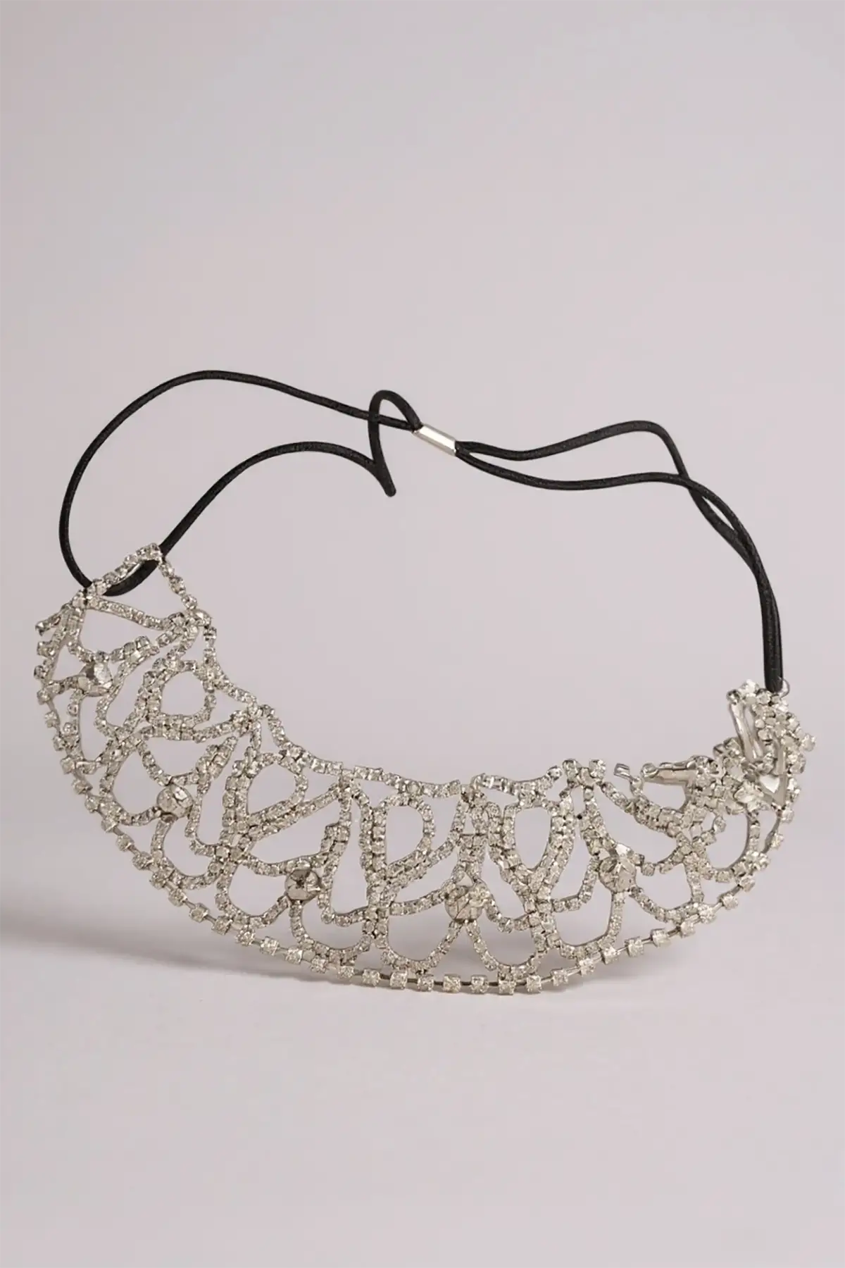 Gümüş Renk Taş Detaylı  Alınlık/Kına Aksesuarı