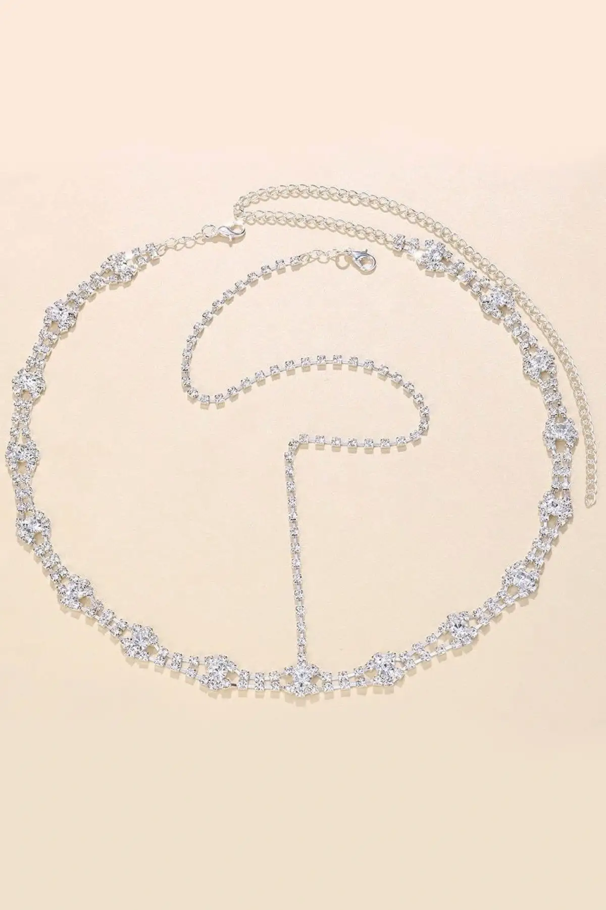 Gümüş Renk Taş Detaylı Alınlık/Kına Aksesuarı