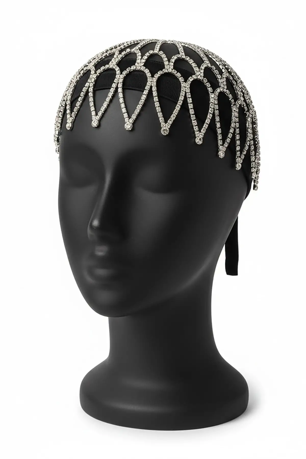 Gümüş Renk Taş Detaylı Saç Aksesuarı/Kına Aksesuarı