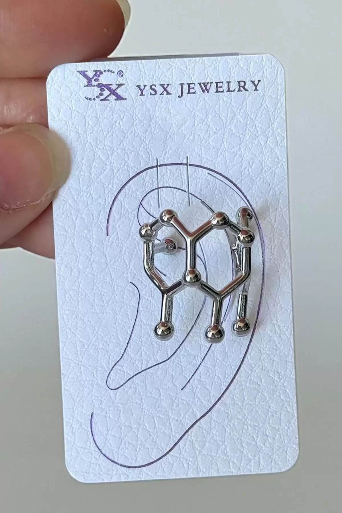Gümüş Renk YSX Ear Cuff (Tek)