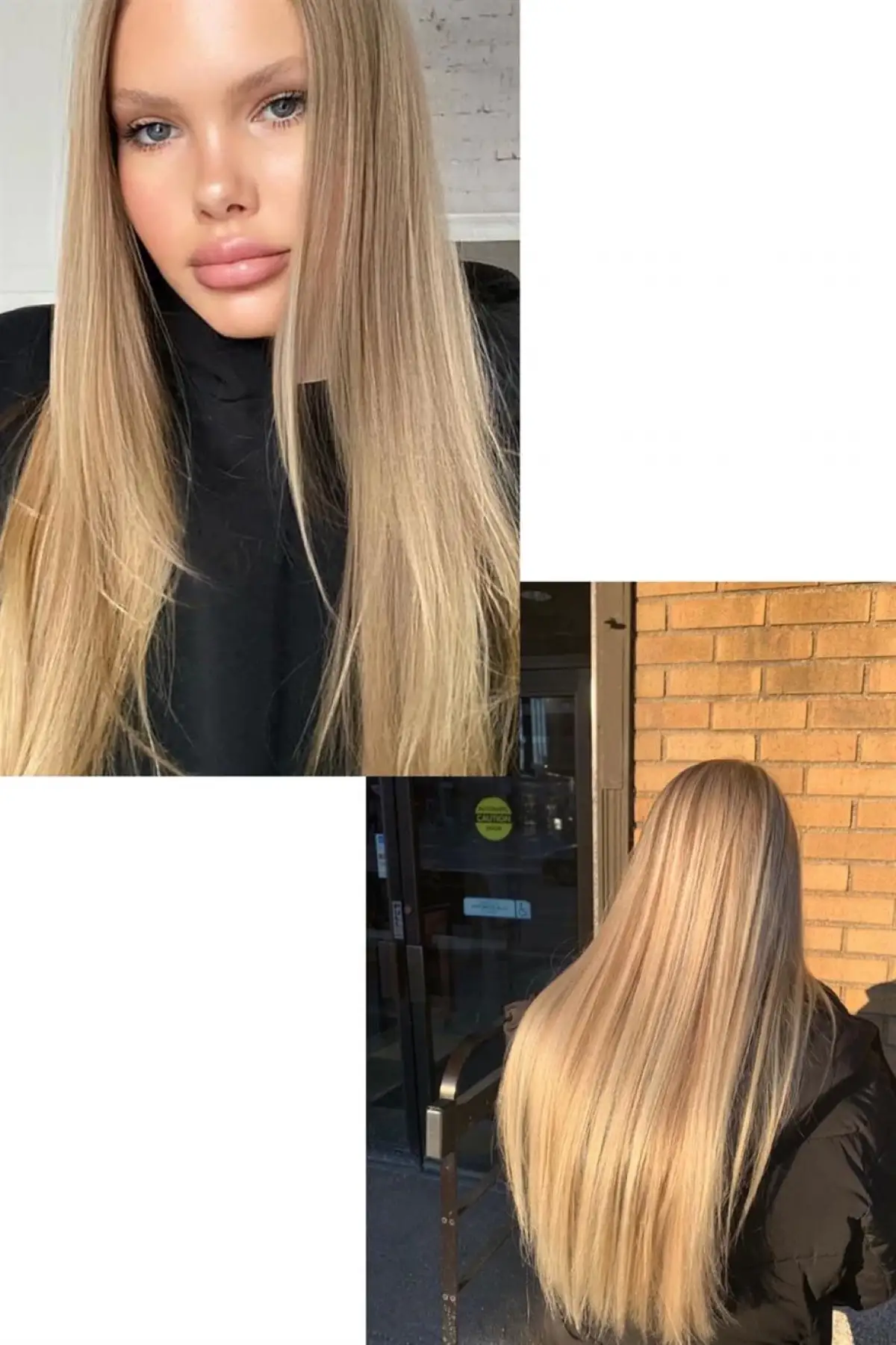 Isıya Dayanıklı Yıkanabilir Yarımay ÇıtÇıt Saç HT16 3*Bal Köpüğü-Duz-60Cm-110 Gr+2 Adet YanÇıtÇıtSaç (Aslı)