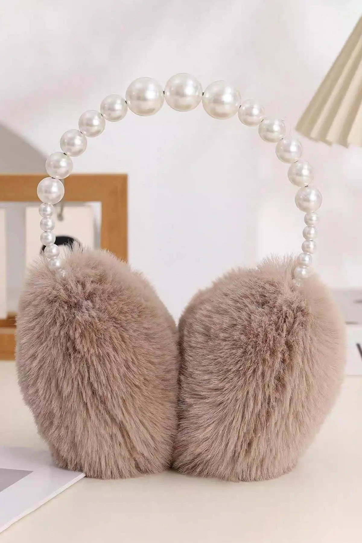 Kahve Renk Peluş Kulaklık