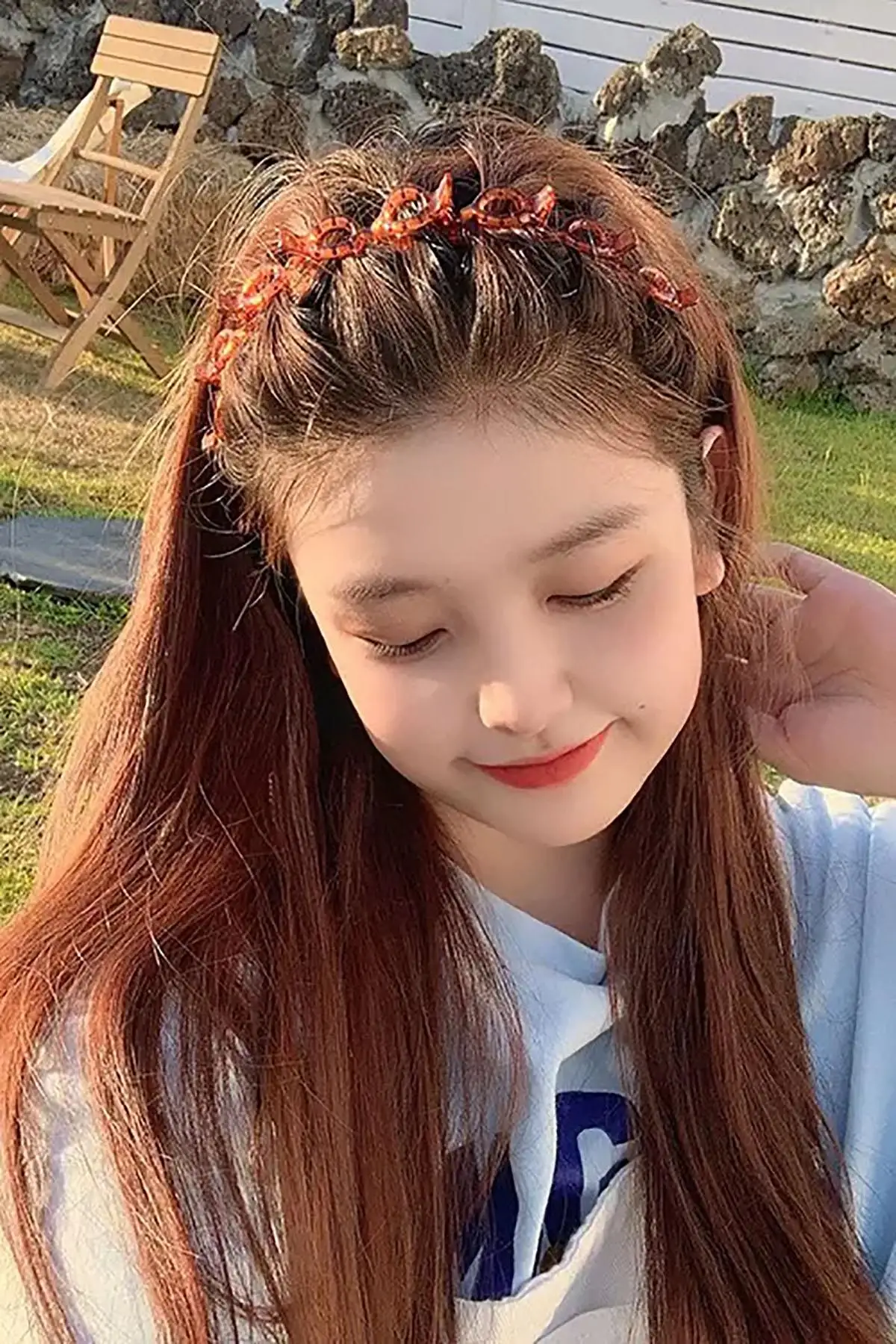 Kahve Renk Saç Bükücü Taç