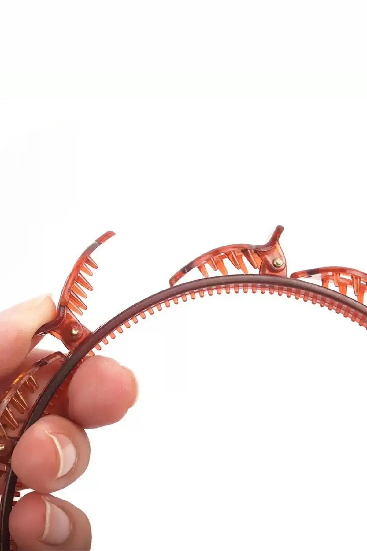 Kahve Renk Saç Bükücü Taç