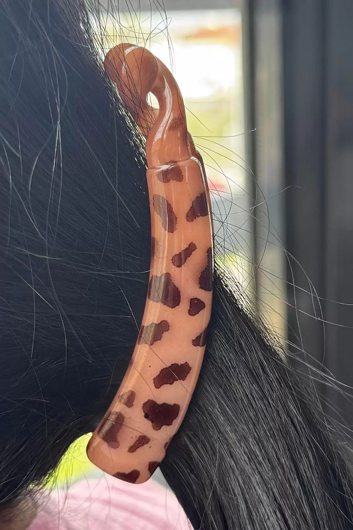 Kahverengi Leopar Desenli Muz Toka