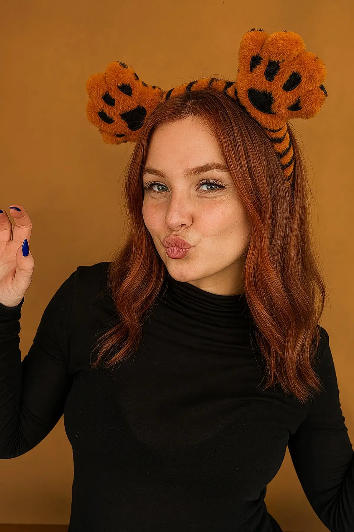 Kahverengi Pati Figürlü Peluş Taç