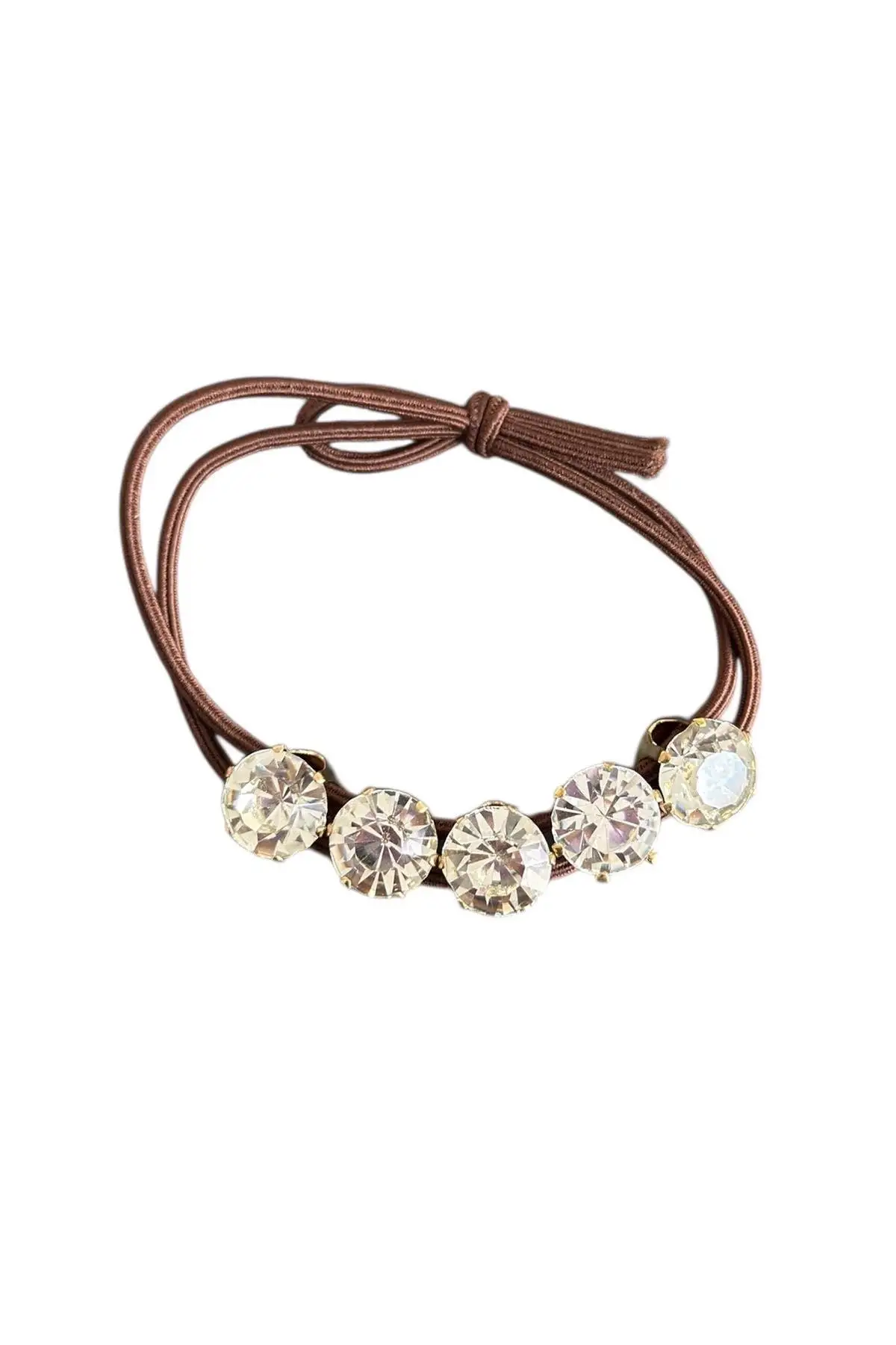 Kahverengi Taşlı Lastik Toka