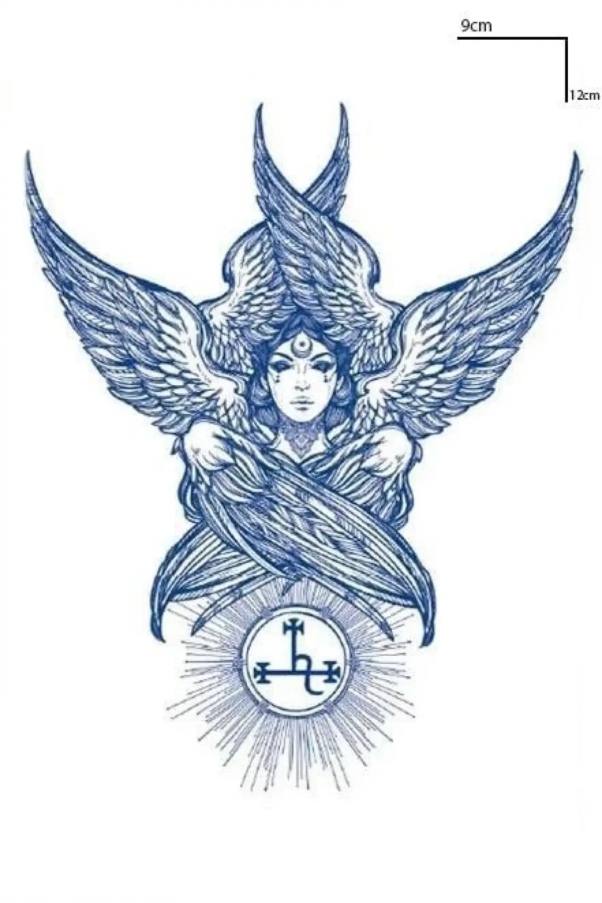 Karışık Figürlü 12 Saat Sonra Kararan Geçici Mini Dövme Tattoo