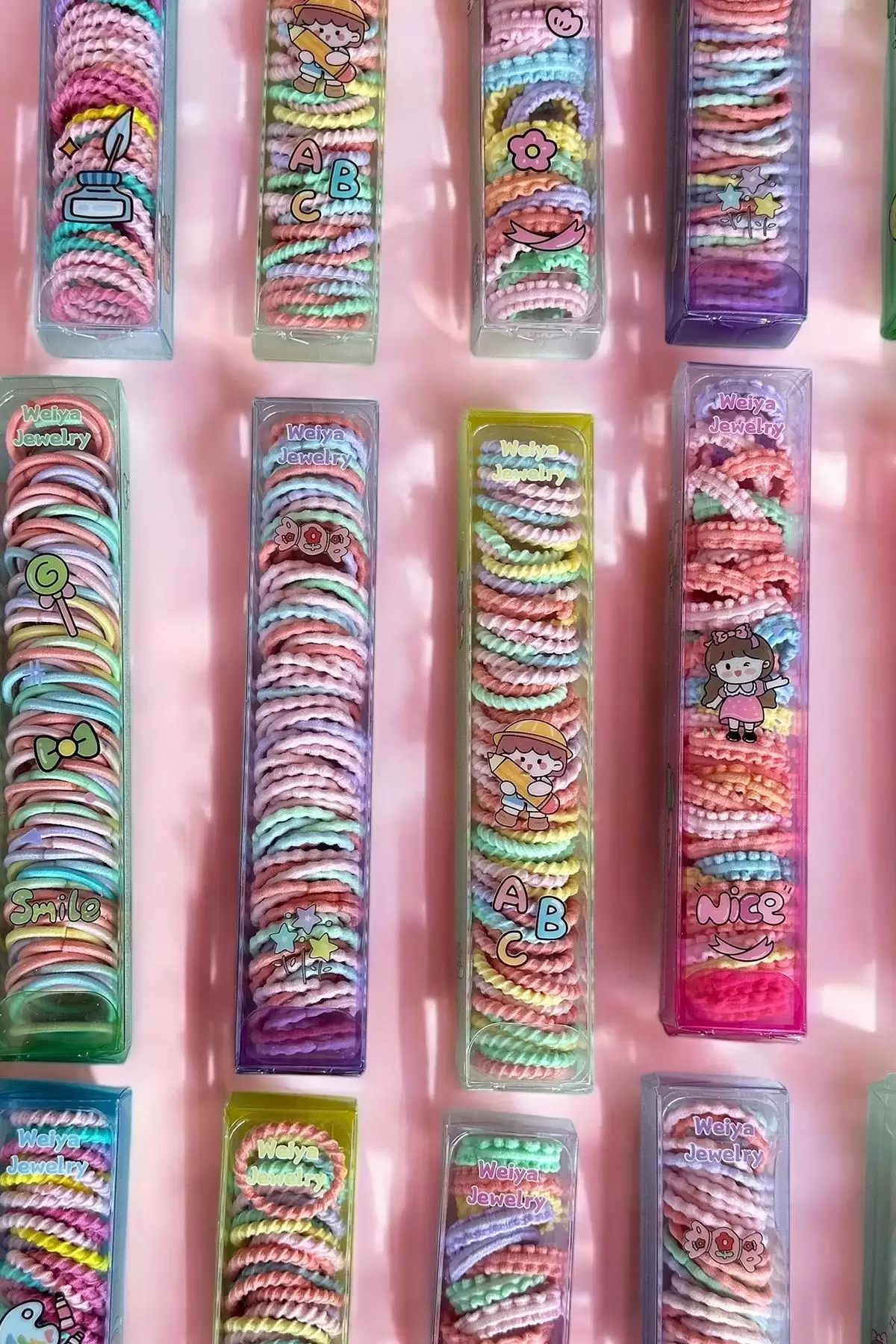 Karışık Renk 24lü Lastik Toka Set
