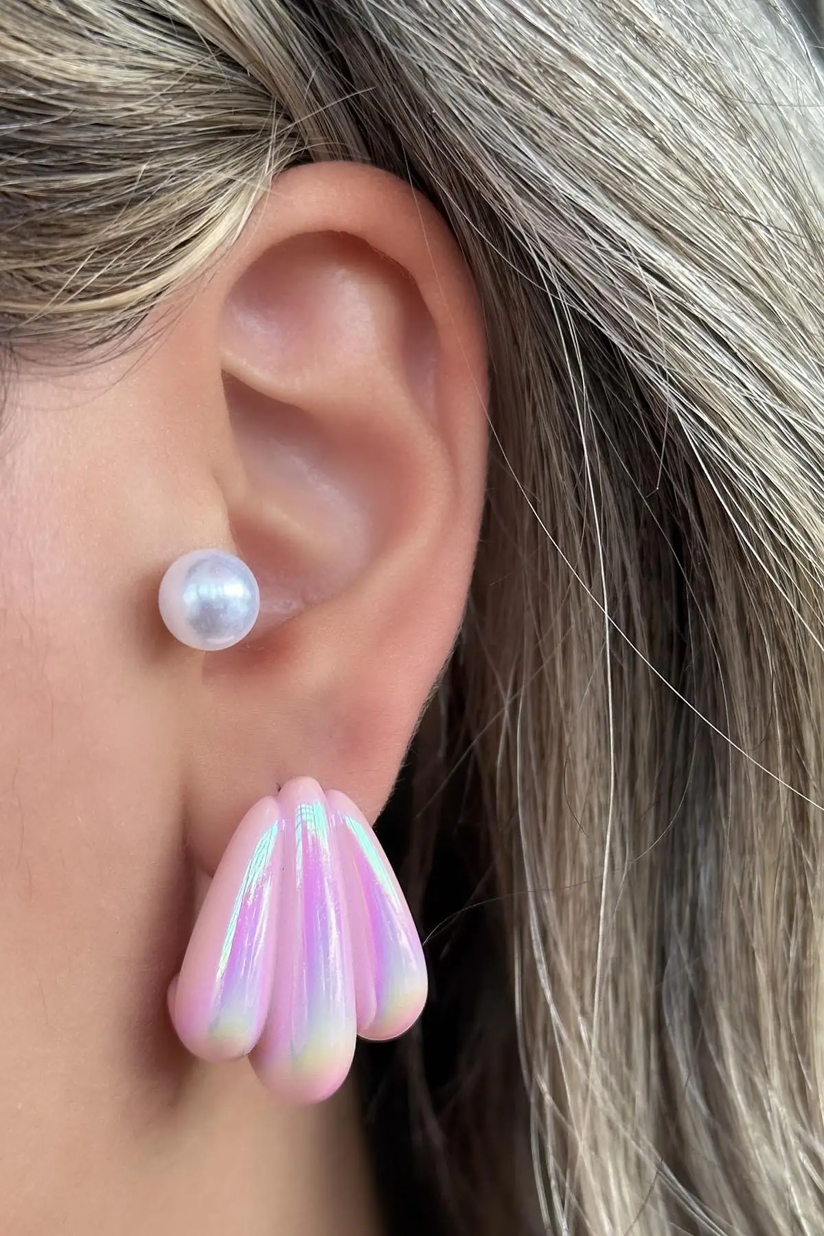 Karışık Renk 3lü Küpe Set