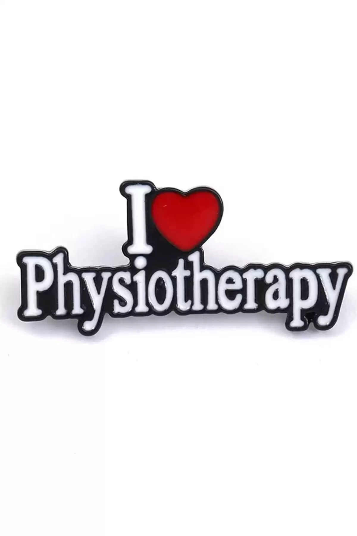 Karışık Renk I Physiotherapy Yazılı Kalp Detaylı Broş