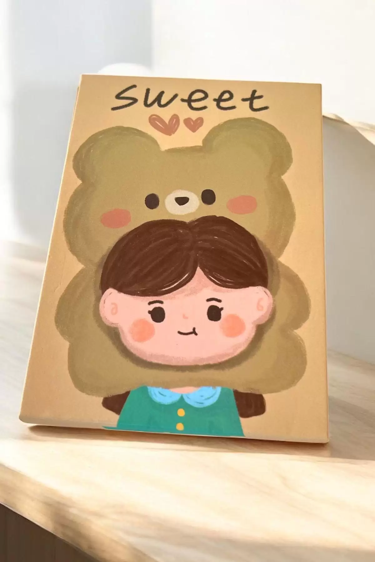 Karışık Renk Karışık Figürlü Sweet Yazılı Masa Aynası