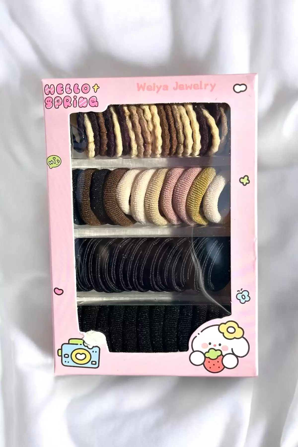 Karışık Renk Lastik Toka Set