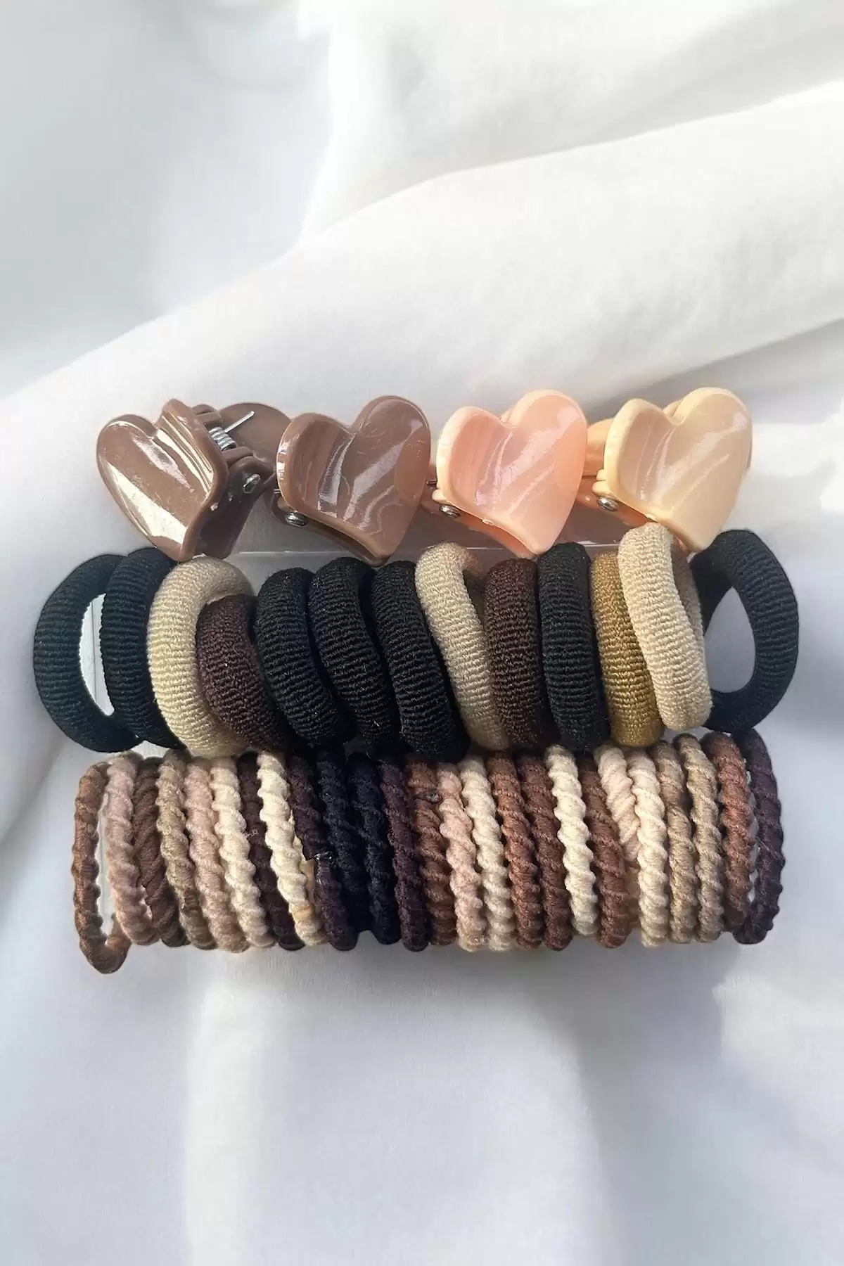 Karışık Renk Mandal Toka Ve Lastik Toka Set