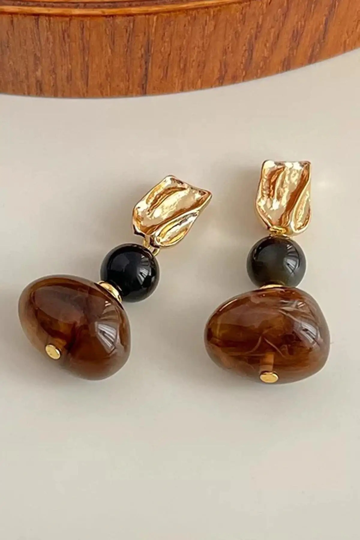 Karışık Renk Sallantılı Küpe (Çift)