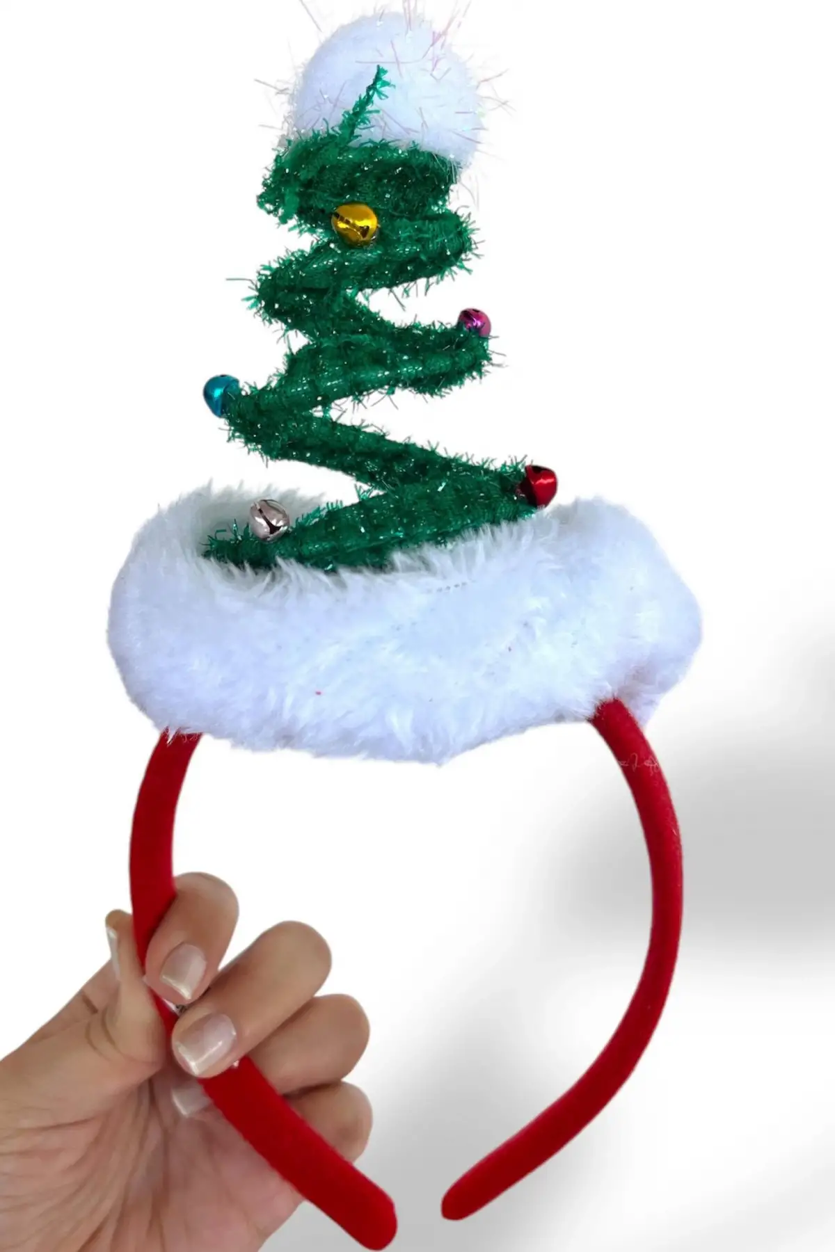 Karışık Renk Yılbaşı Ağacı Figürlü Taç