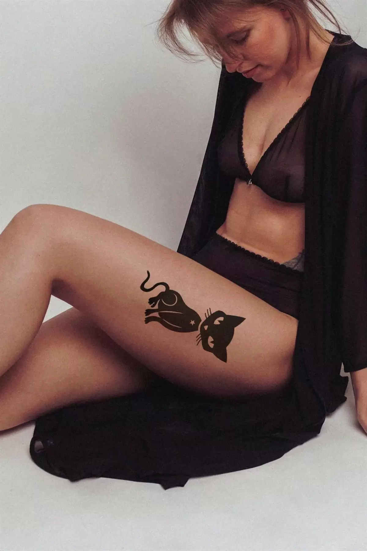 Kedi Geçici Dövme Tattoo