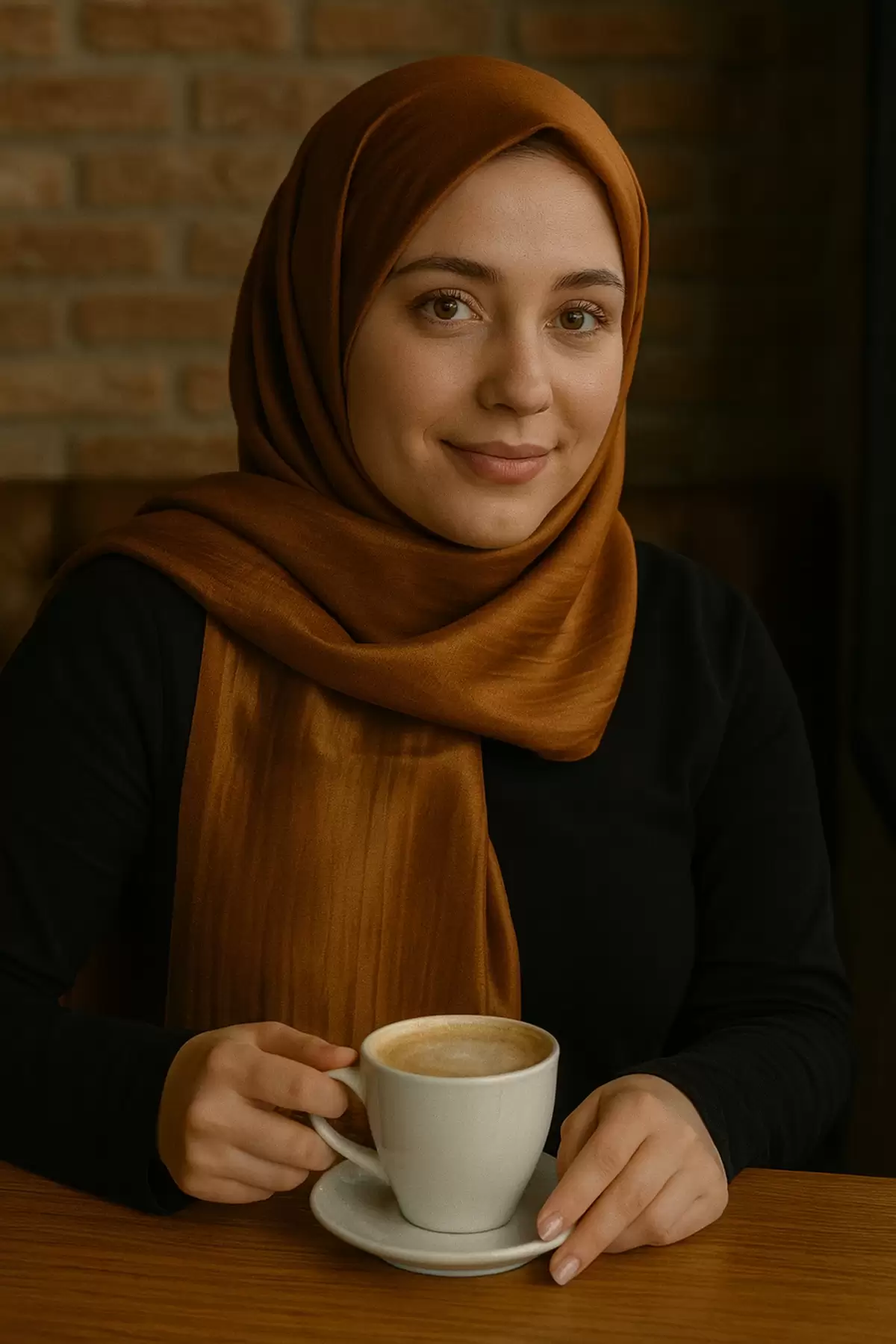 Kiremit Renk Tafta Şal