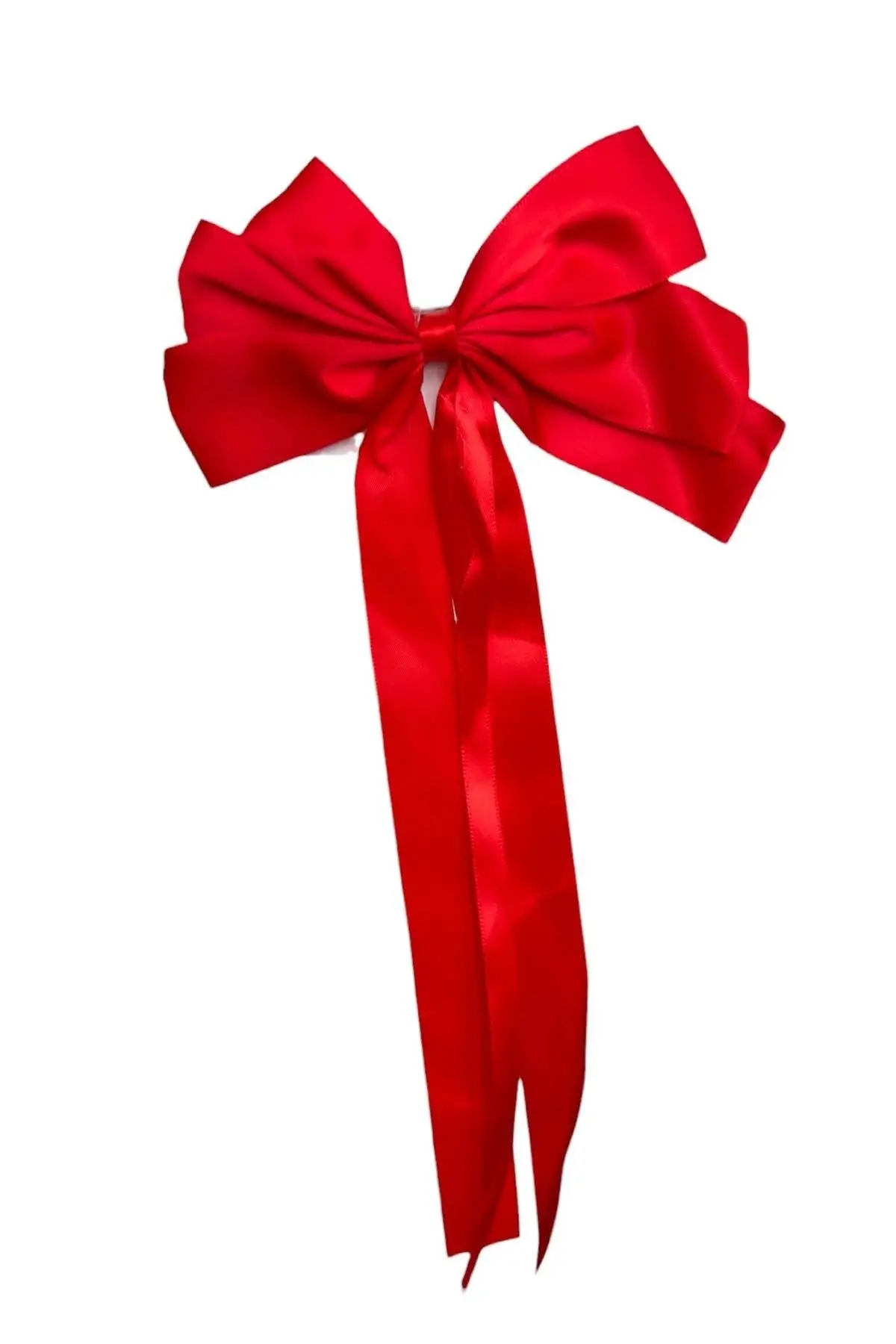 Kırmızı Renk Kurdele Detaylı Pens Toka