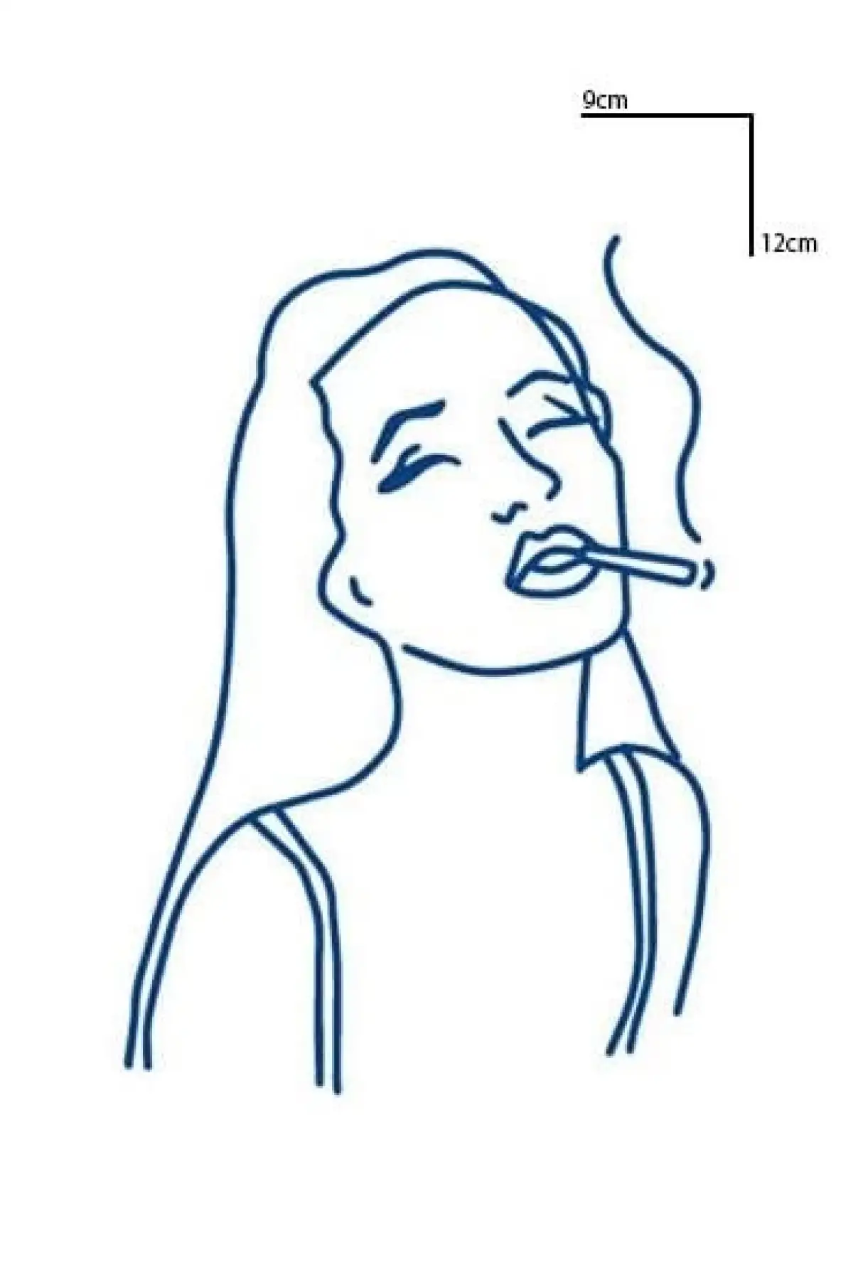 Kız Figürlü 12 Saat Sonra Kararan Geçici Mini Dövme Tattoo