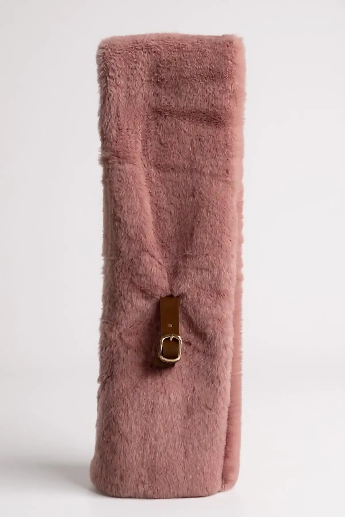 Koyu Pembe Renk Çocuk Peluş Atkı