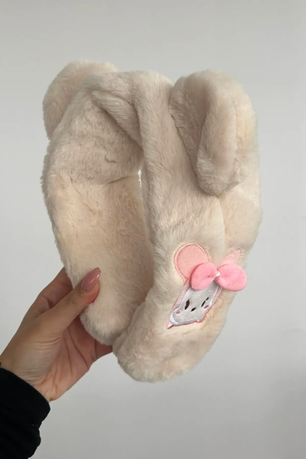 Krem Renk Ayıcık Figürlü Pembe Renk Ayıcık Figürlü