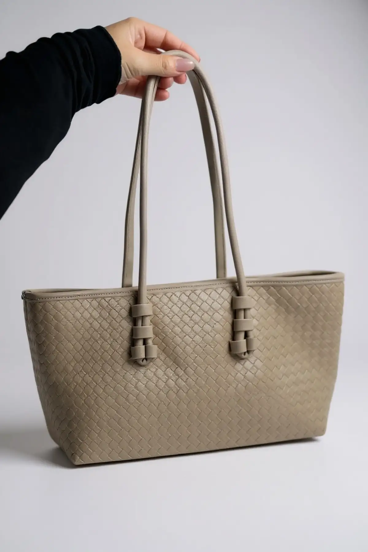 Krem Renk Kadın Deri Çanta