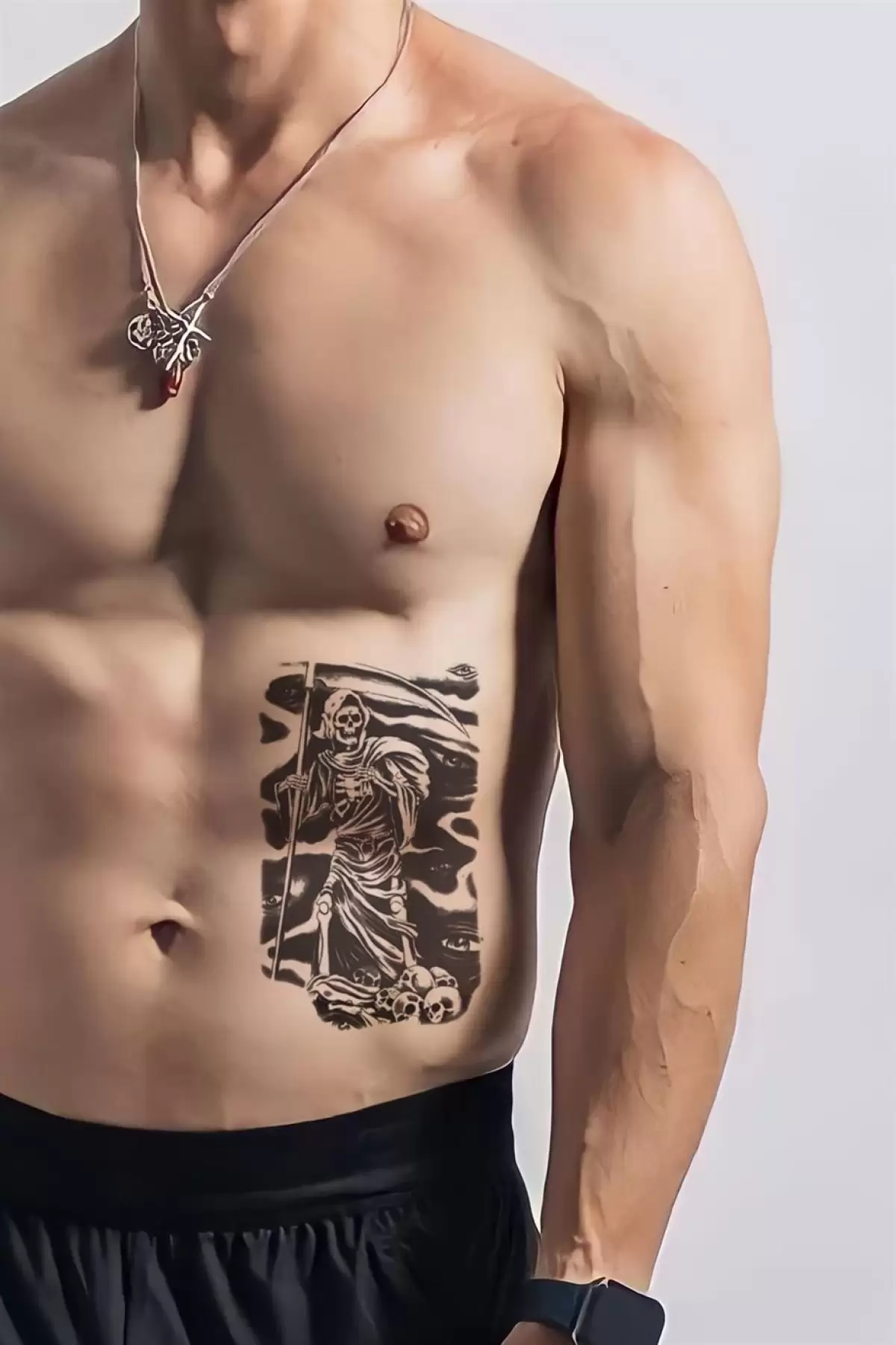 Kurukafa Azrail Geçici Dövme Tattoo