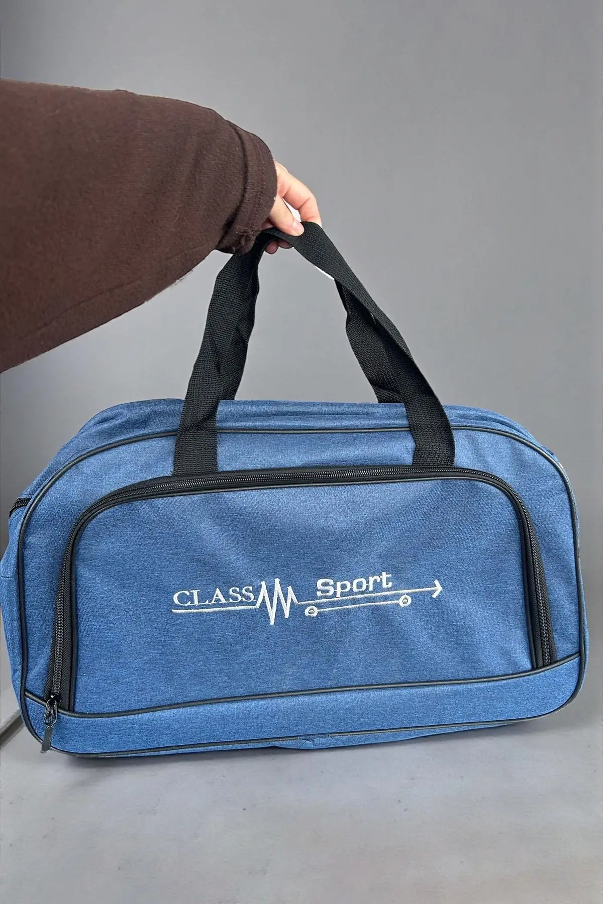 Lacivert Renk Büyük Boy El Çantası/ Seyahat Çantası