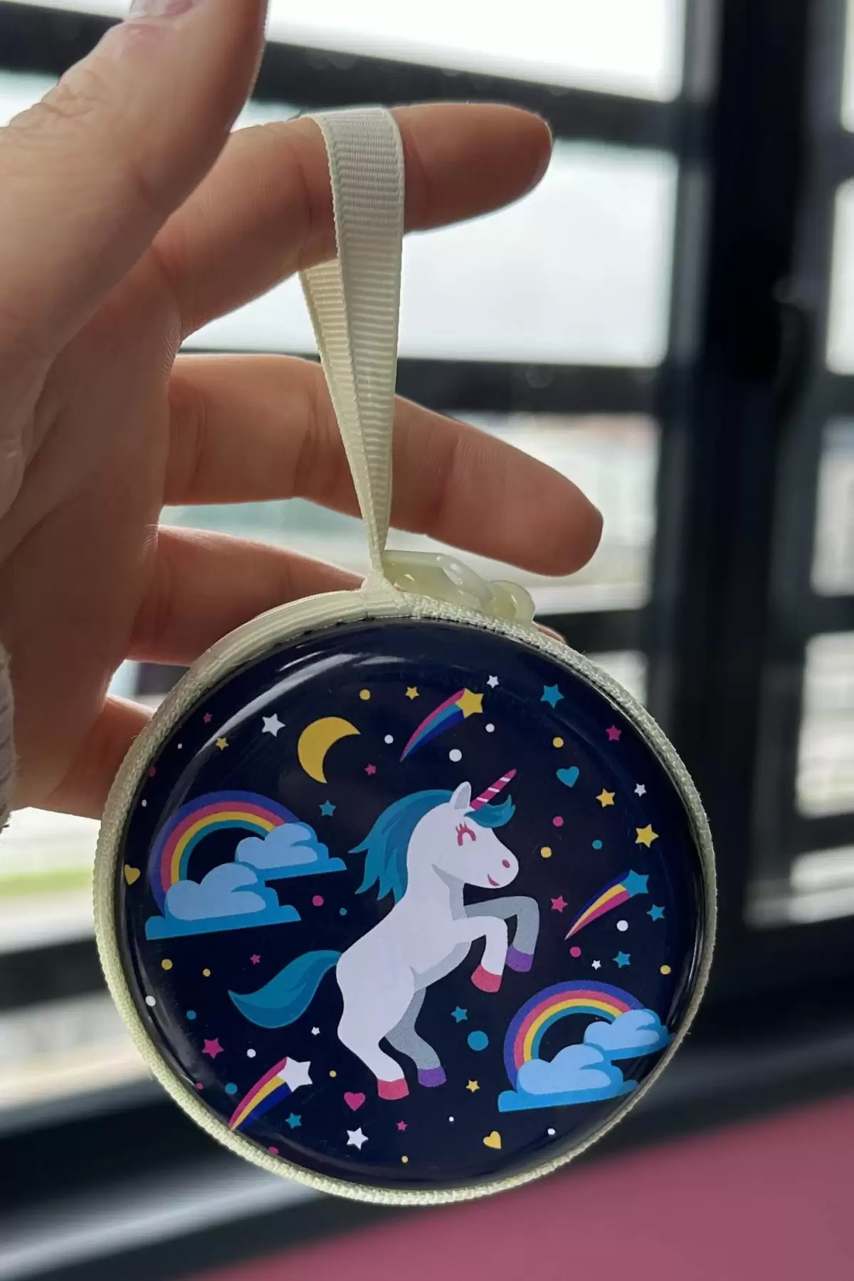 Lacivert Renk Unicorn Figürlü Cüzdan/Anahtarlık