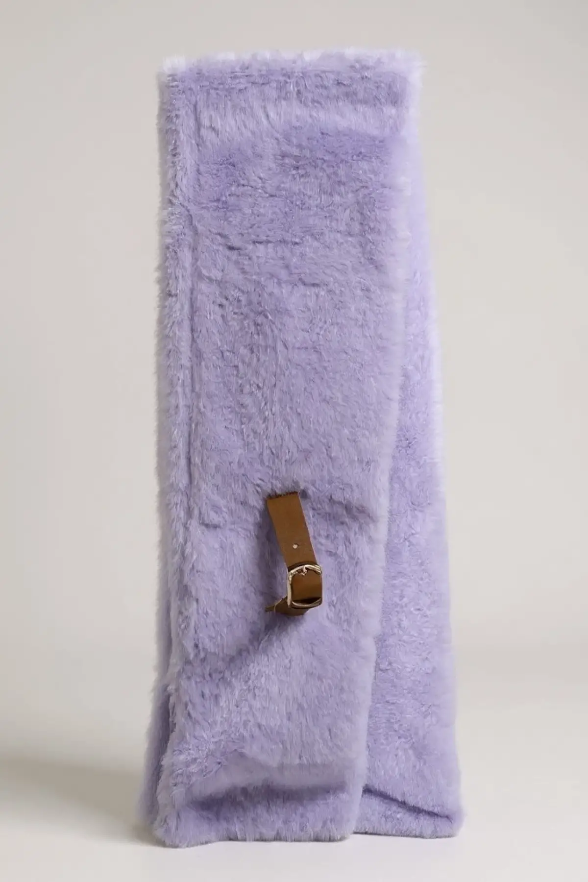 Lila Renk Çocuk Peluş Atkı