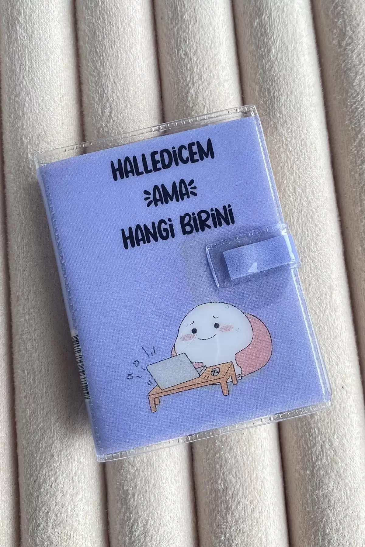 Lila Renk Halledicem Ama Hangi Birini Yazılı Mini Defter