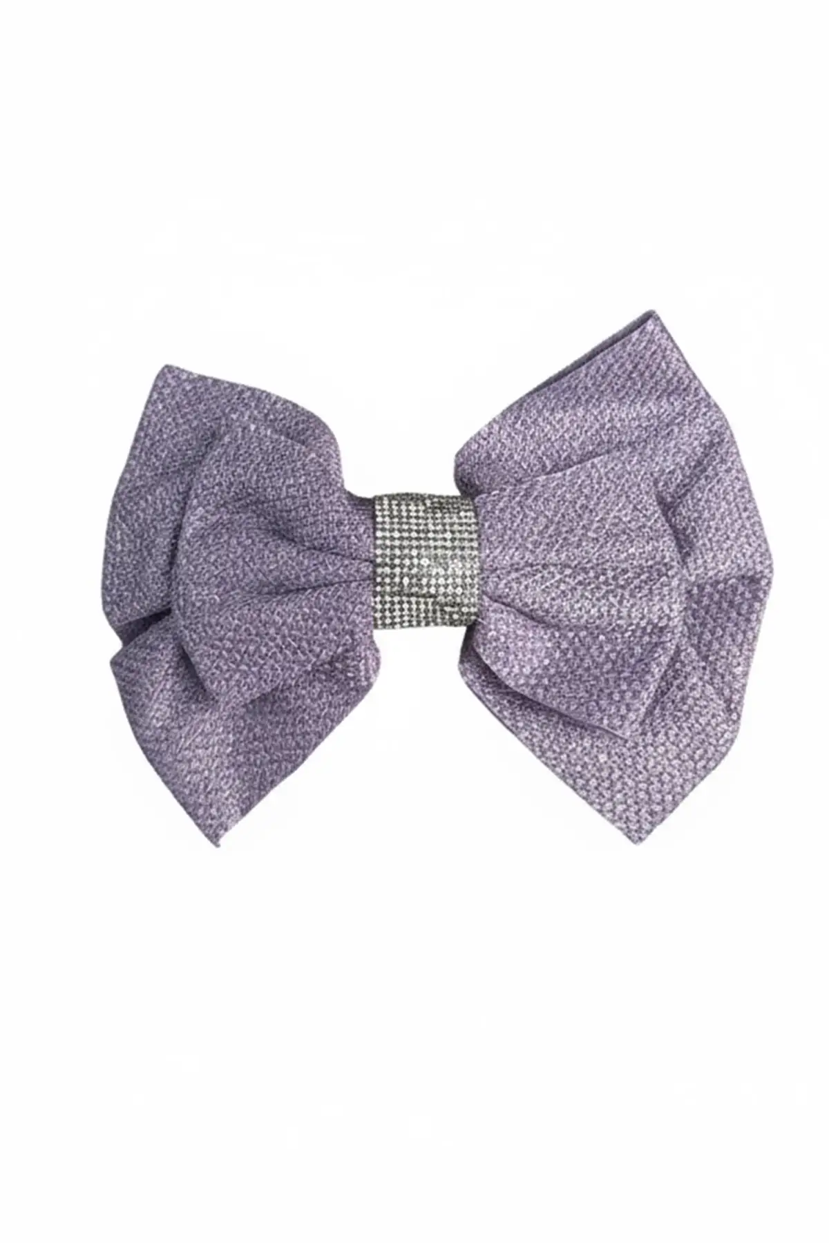 Lila Renk Kurdele Figürlü Taş Detaylı Otomat Toka